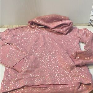 Nike Pink Hoodie with Gold Speckles
